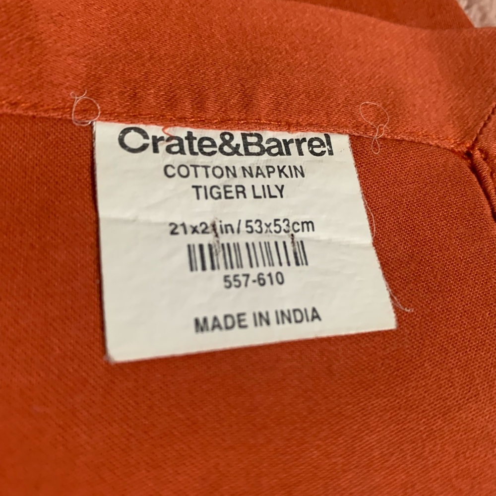 Crate & Barrel Cloth Napkins